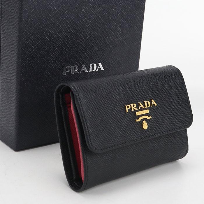 PRADA（プラダ） 中古・未使用 三つ折り財布 サフィアーノマルチカラー 