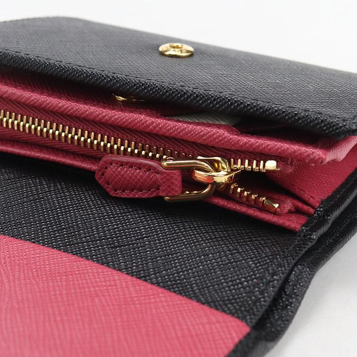 PRADA（プラダ） 中古・未使用 三つ折り財布 サフィアーノマルチカラー 