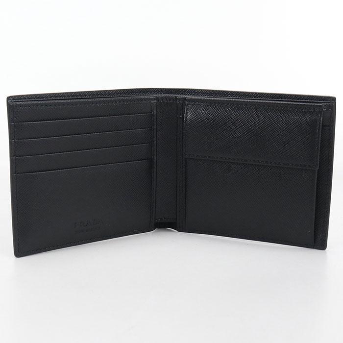 PRADA（プラダ） 中古美品 二つ折り財布 2MO738 サフィアーノレザー