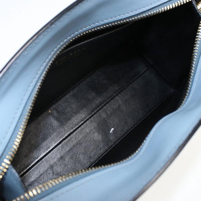 プラダ PRADA ショルダーバッグ レザー ブルー ユニセックス 送料無料【中古】 z8831 PRADA プラダ ショルダーバッグ レザー ブルー レディース 中古