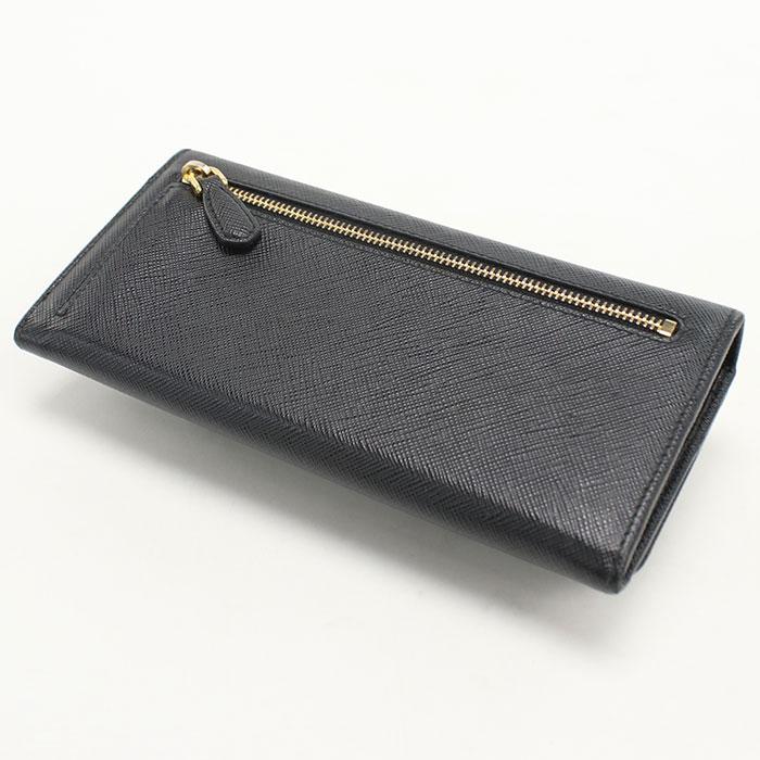 美品✨プラダ 長財布 2つ折りサフィアーノレザー 1MH132 ゴールド 本革 PRADA（プラダ） 中古良品 長財布二折 1MH132 サフィアーノレザー