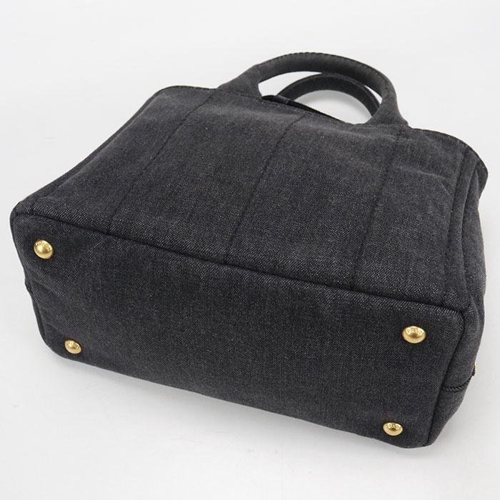 【PRADA】プラダ カナパトート ギンガムチェック ブラック 1BG439/kt08841ng CANAPA プラダ PRADA ギンガムチェック2wayキャンバストートバッグ