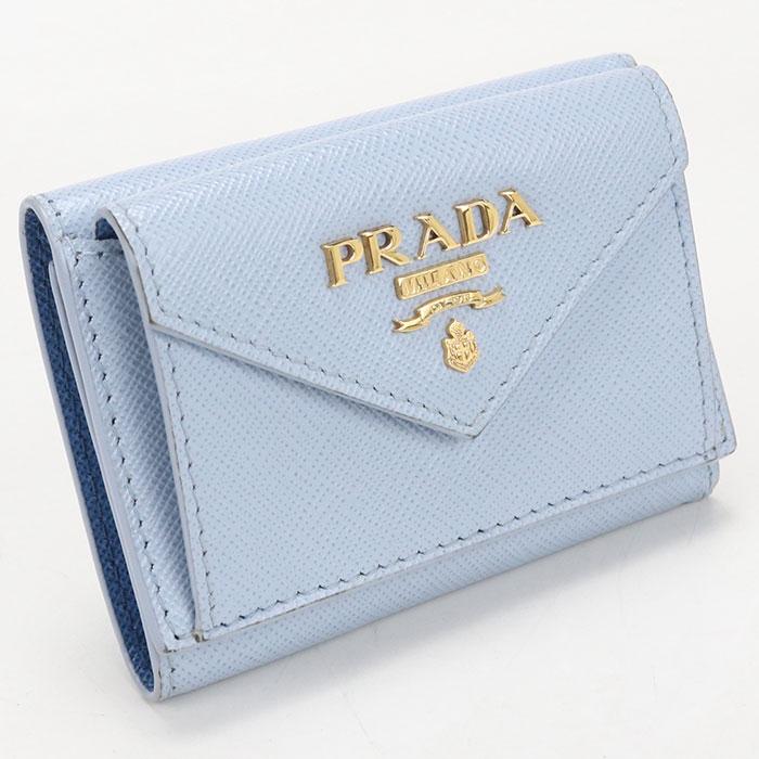 プラダ 三つ折財布 セール】PRADA プラダ 三つ折り財布 1MH350 (PRADA/折りたたみ財布