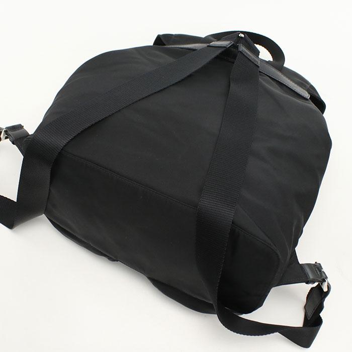 中古良品 PRADA プラダ リュック バックパック レディース ブラック 