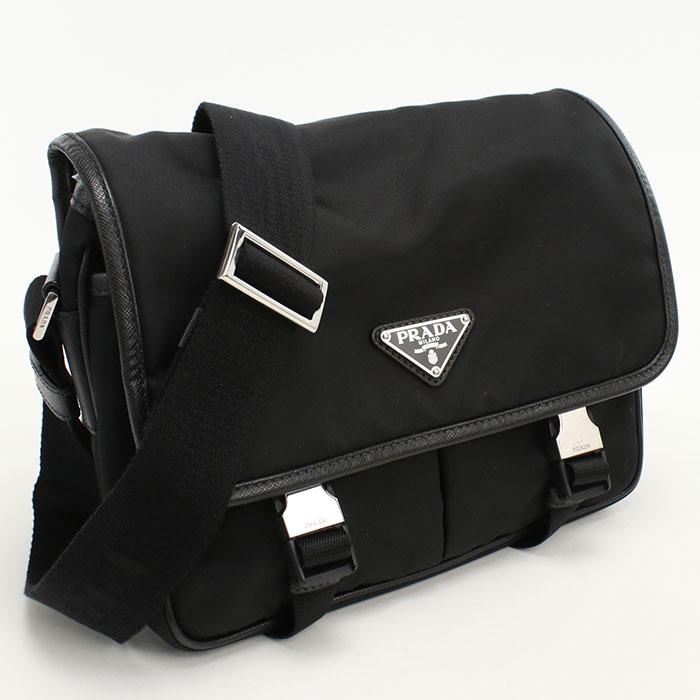 PRADA（プラダ） 中古良品 斜め掛け ショルダーバッグ メンズ ブラック 