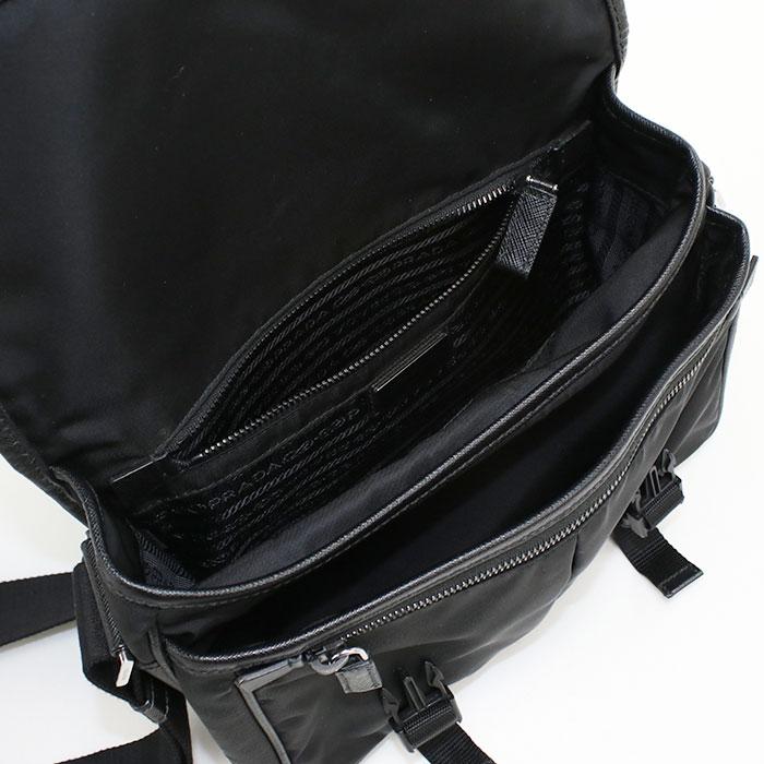 PRADA（プラダ） 中古良品 斜め掛け ショルダーバッグ メンズ ブラック