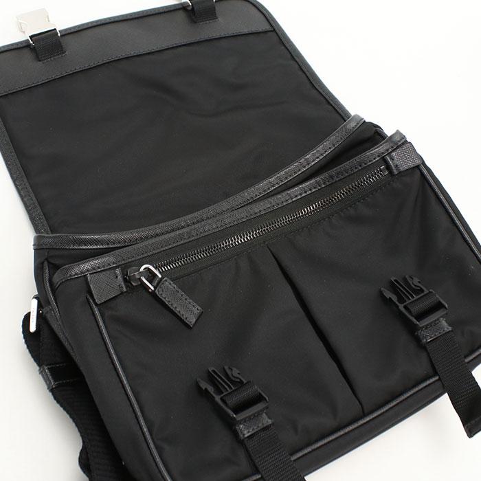 PRADA（プラダ） 中古良品 斜め掛け ショルダーバッグ メンズ ブラック