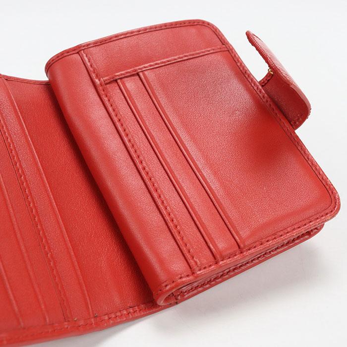 PRADA（プラダ） 中古良品 二つ折り財布 1ML018 ヴィッテロレザー財布