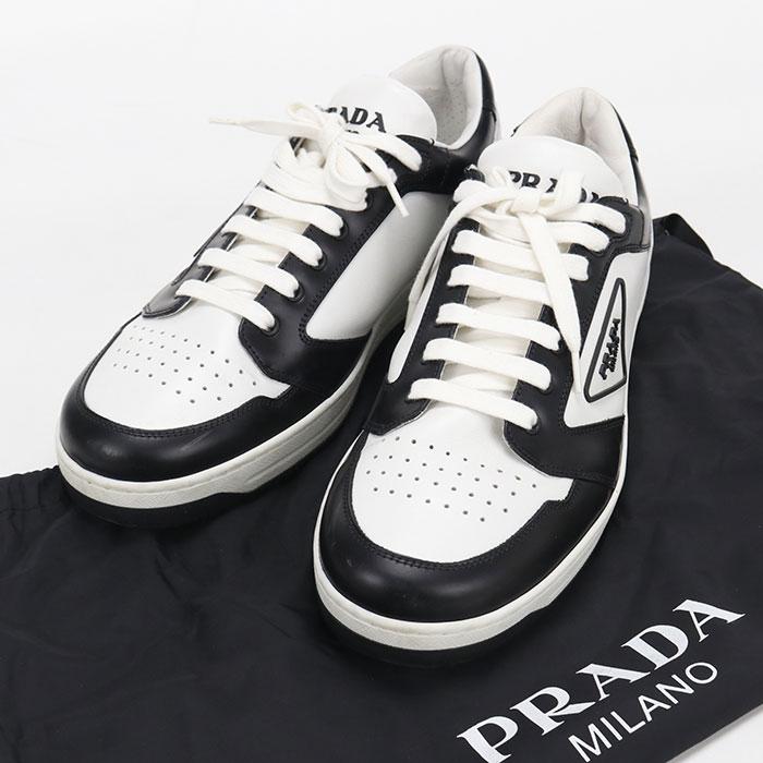 PRADA（プラダ） 中古良品 スニーカー レザースニーカー メンズ