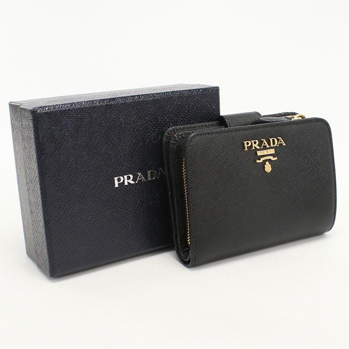 PRADA（プラダ） 中古・未使用 二つ折り財布 1ML018 サフィアーノ 