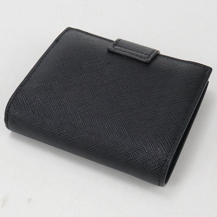 PRADA サフィアーノレザー 二つ折り財布 中古品 PRADA（プラダ） 中古良品 二つ折り財布 タブ財布 サフィアーノ メンズ