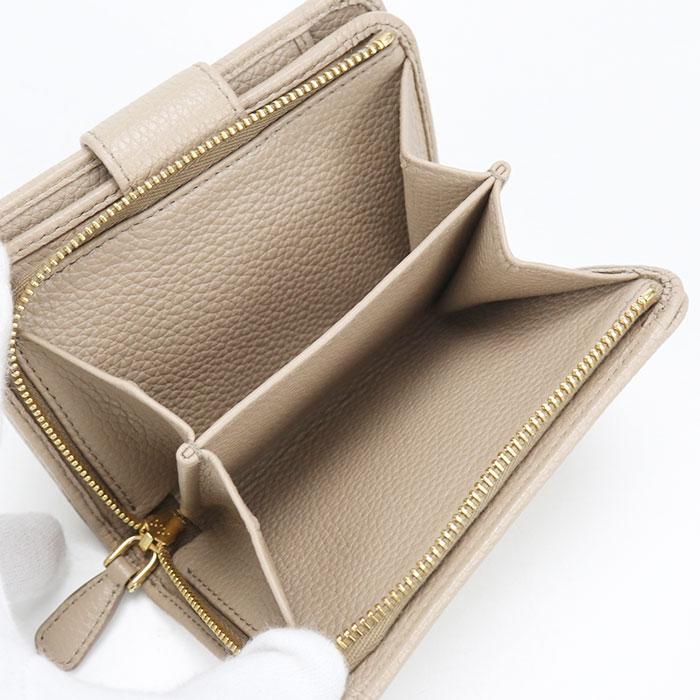 PRADA（プラダ） 中古良品 二つ折り財布 ヴィッテログレインレザー