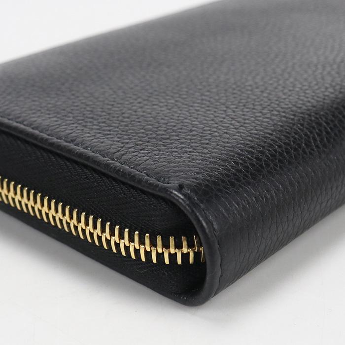 中古良品 PRADA プラダ 長財布ラウンドファスナー 1ML506 2E3A F0002 ジップアラウンド ヴィッテログレインレザー レディースの画像