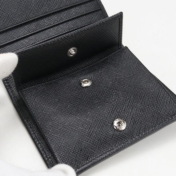 PRADA（プラダ） 中古・未使用 二つ折り財布 Re-Nylon メンズ ブラック