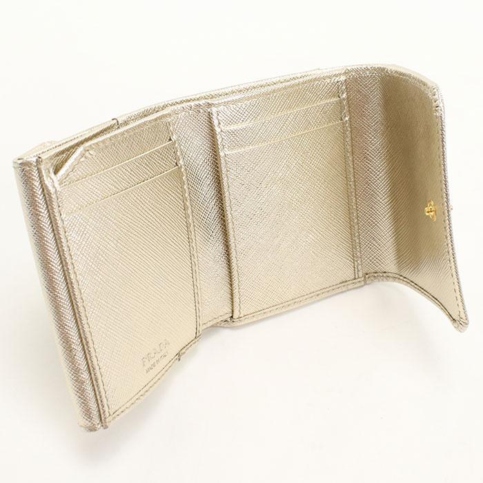 PRADA（プラダ） 中古・未使用 三つ折り財布 1MH043 サフィアーノ