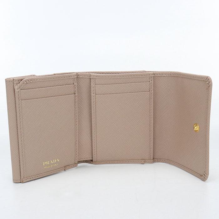 PRADA（プラダ） 中古良品 三つ折り財布 1MH043 サフィアーノ