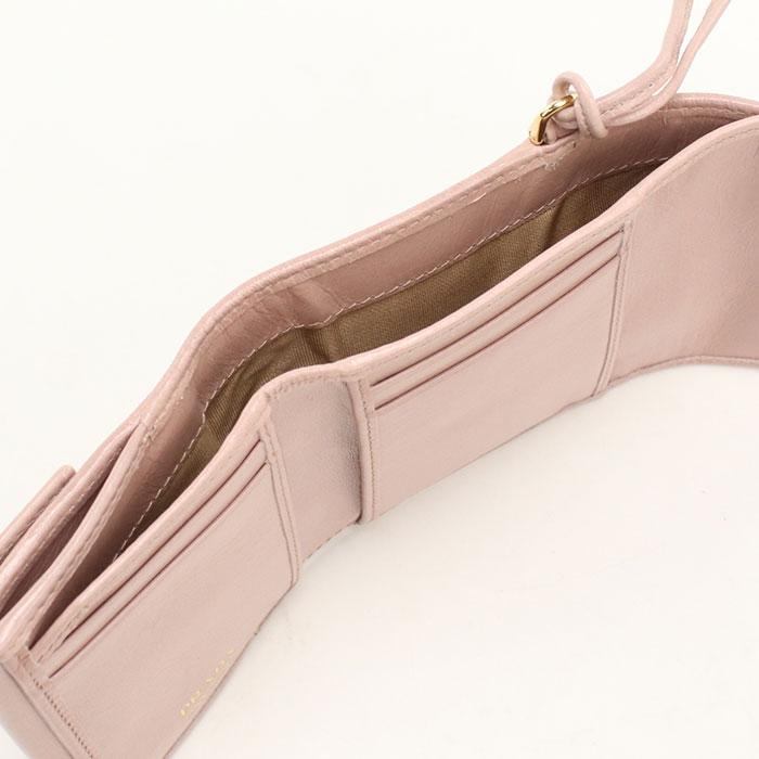 PRADA（プラダ） 中古・未使用 三つ折り財布 レディース ピンク