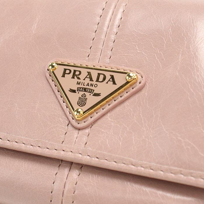 PRADA（プラダ） 中古・未使用 三つ折り財布 レディース ピンク