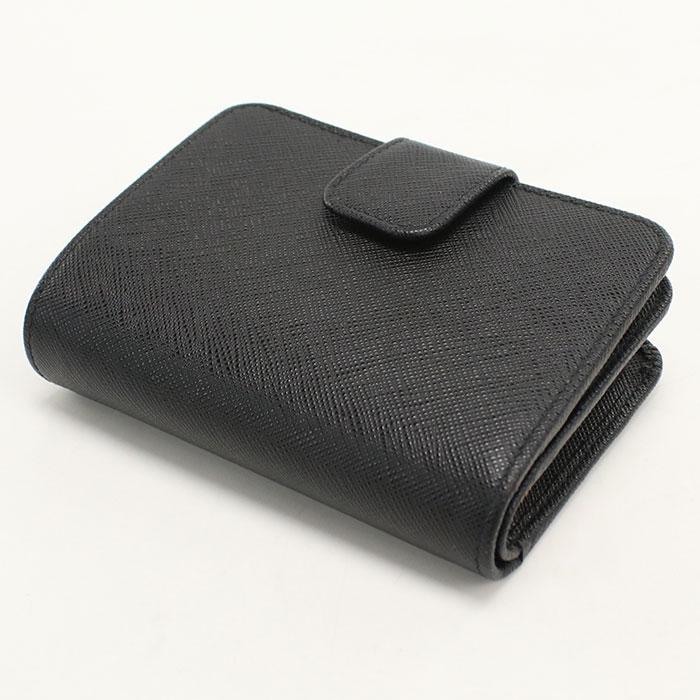PRADA（プラダ） 中古・未使用 二つ折り財布 レディース ブラック