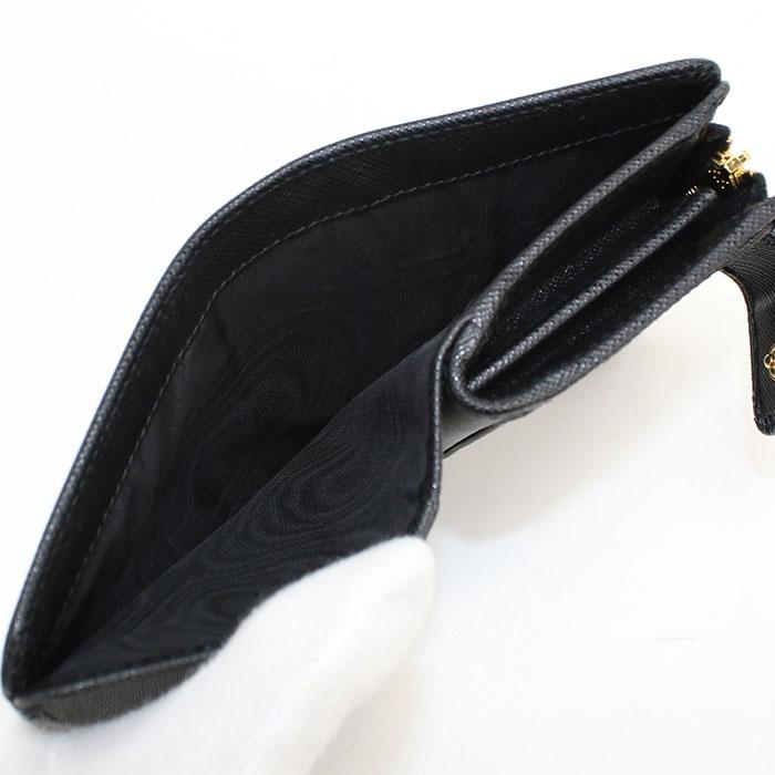 PRADA（プラダ） 中古・未使用 二つ折り財布 レディース ブラック