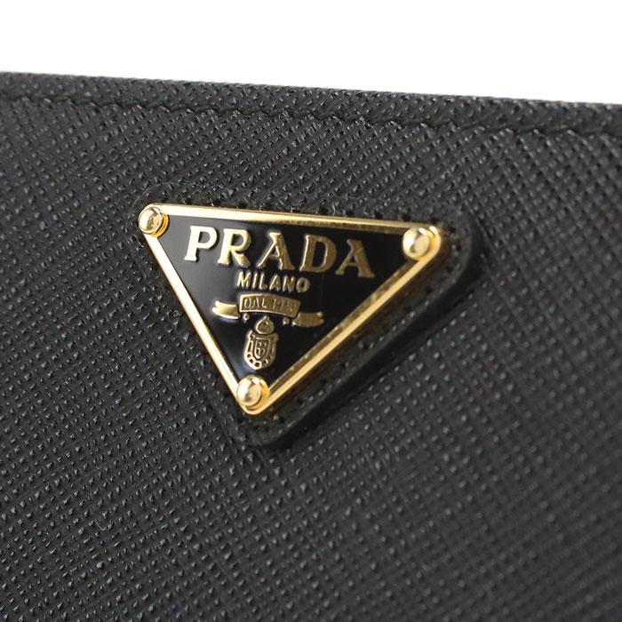 PRADA（プラダ） 中古・未使用 二つ折り財布 レディース ブラック