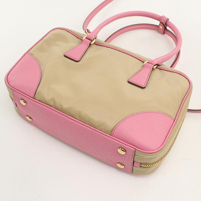 PRADA（プラダ） 中古・未使用 ミニボストン 2WAY レディース ベージュ