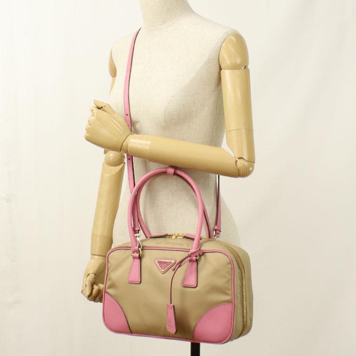 PRADA（プラダ） 中古・未使用 ミニボストン 2WAY レディース ベージュ