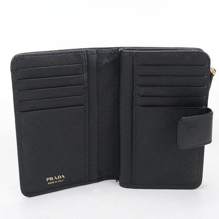 PRADA（プラダ） 中古良品 二つ折り財布 1ML225 サフィアーノレザー