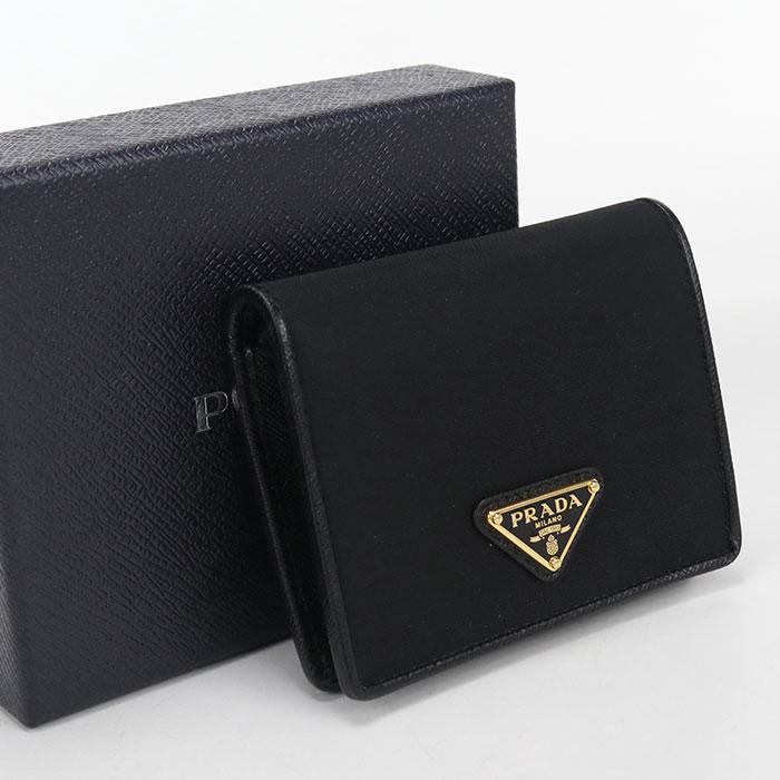 PRADA（プラダ） 中古・未使用 二つ折り財布 1MV204 トライアングル 
