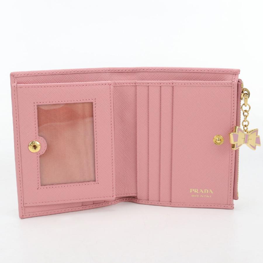 PRADA（プラダ） 中古良品 二つ折り財布 1ML023 サフィアーノレザー