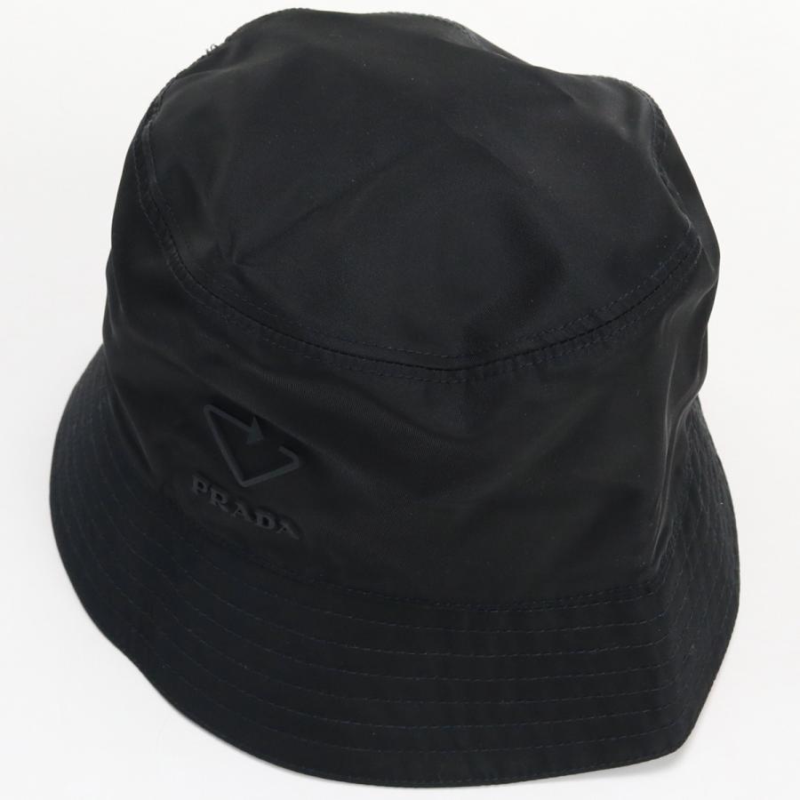 新品未使用 PRADAプラダバケットハット帽子ブラック - 帽子