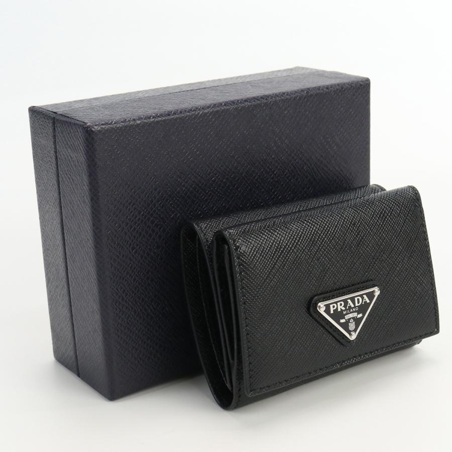 中古・未使用プラダPRADA サフィアーノレザー財布 ブランド レザー 