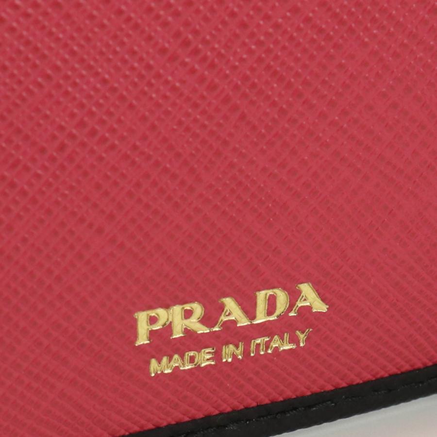 売り限定 良品プラダPRADA サフィアーノマルチカラー三折財布 ブランド 1MH025 ランク：A us-2 レディース