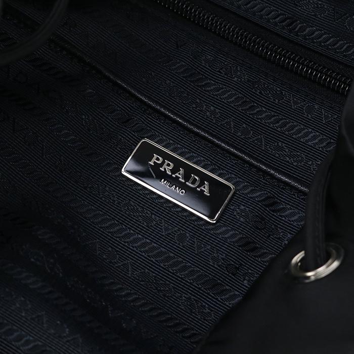 中古良品プラダPRADA バックパック リュック ブランド1BZ032 V44 F0002 ブラック ランク：A us-2 レディース｜bighit｜11