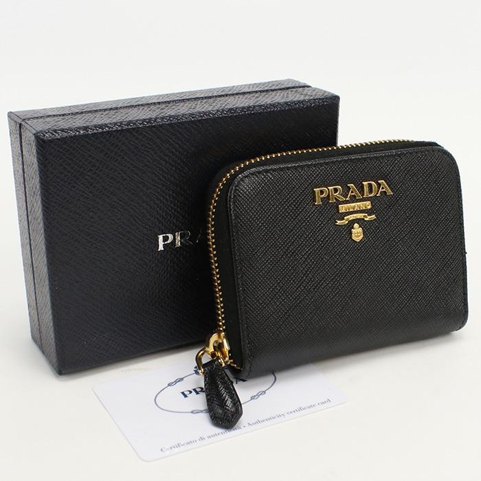 中古・未使用プラダPRADA サフィアーノ コインケース 小銭入れ レザー 