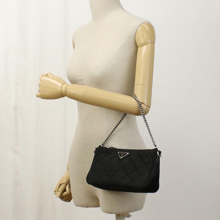 美品PRADA ブラック キルティング ショルダーバッグ 楽天市場】【バッグ】PRADA プラダ キルティング ショルダー