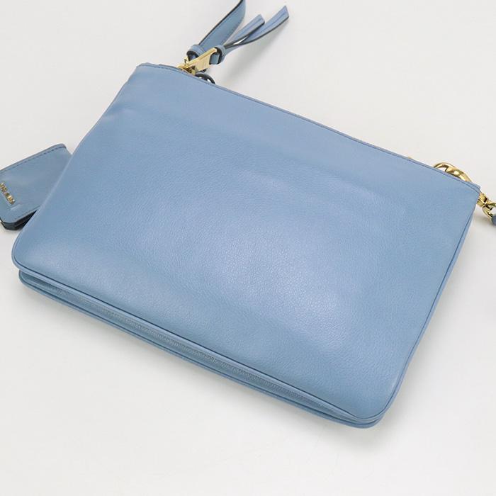 PRADA ショルダーバッグ ブルー中古品　美品 PRADA 中古良品 プラダ ショルダーバッグ レディース ブルー