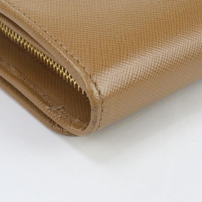 PRADA 中古良品 プラダ 長財布ニ折小銭入付き 1M1349 サフィアーノ  