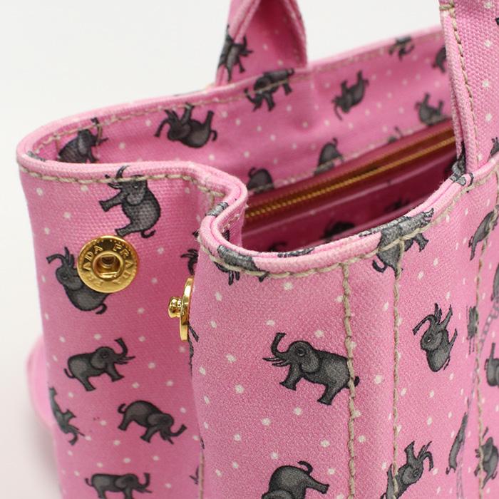 PRADA 中古良品 プラダ トートバッグ 1BG439 2WAY カナパ レディース 
