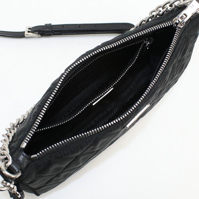 中古良品PRADA プラダ ショルダーバッグ 1BH026 2WAYショルダーバッグ レディース ブラック PRADA（プラダ） 中古良品 ショルダーバッグ 1BH026 2WAYショルダー