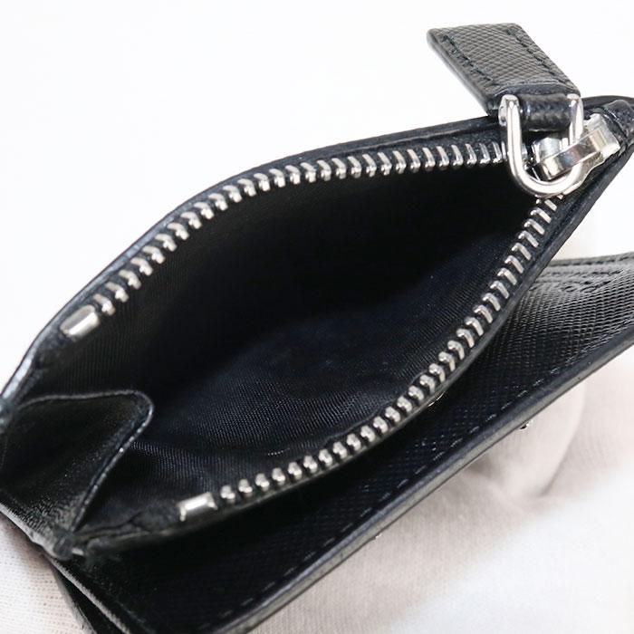 PRADA 中古良品 プラダ 二折財布 サフィアーノレザー財布 メンズ