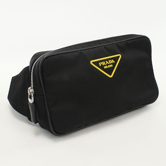 PRADA 中古美品 プラダ ボディバッグ 2VL977 ベルトバッグ メンズ