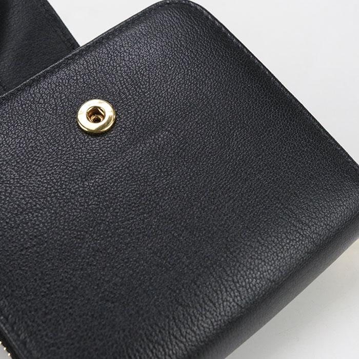 SAINT LAURENT 中古良品 サンローラン 二折財布 568985 コンパクト