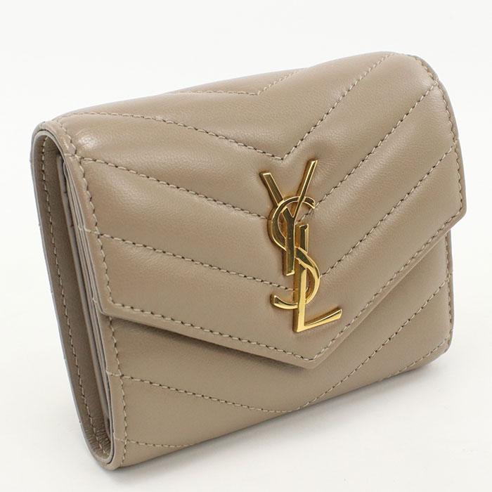 SAINT LAURENT 中古良品 サンローラン 三つ折り財布 692061 マルチ