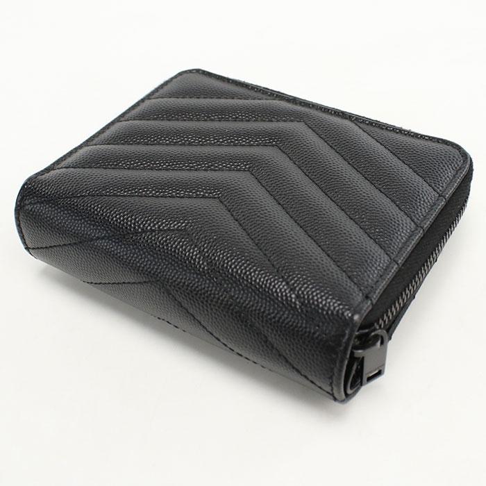 サンローラン　コンパクトウォレット　668288　【中古】R-153280 SAINT LAURENT 中古良品 サンローラン 二折財布 668288 ジップ