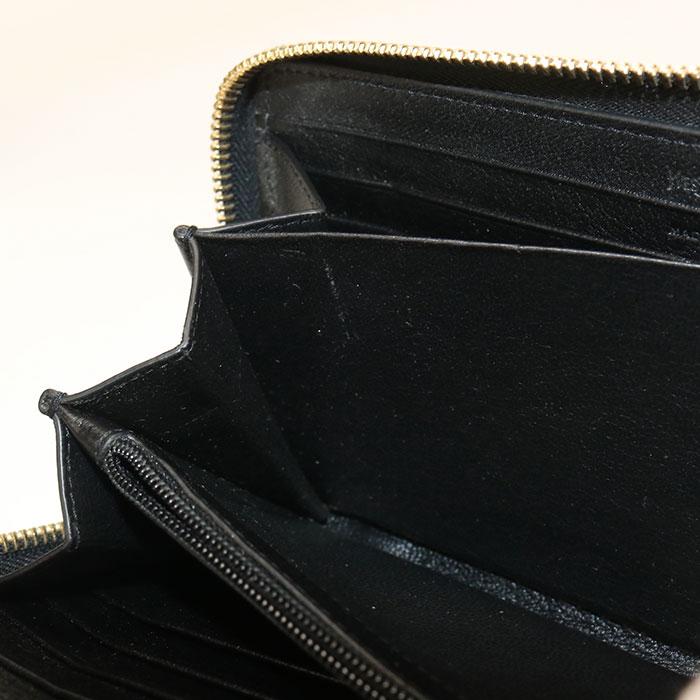 SAINT LAURENT 中古良品 サンローラン 長財布ラウンドファスナー