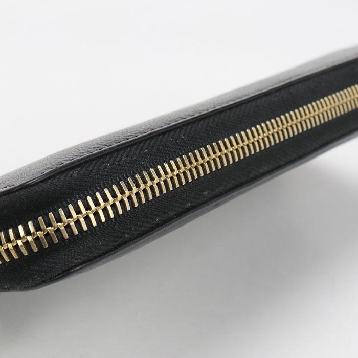 SAINT LAURENT 中古良品 サンローラン 長財布ラウンドファスナー