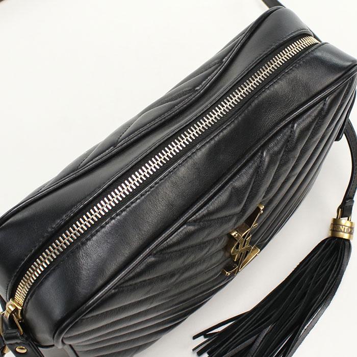 SAINT LAURENT 中古良品 サンローラン 斜め掛け ショルダーバッグ