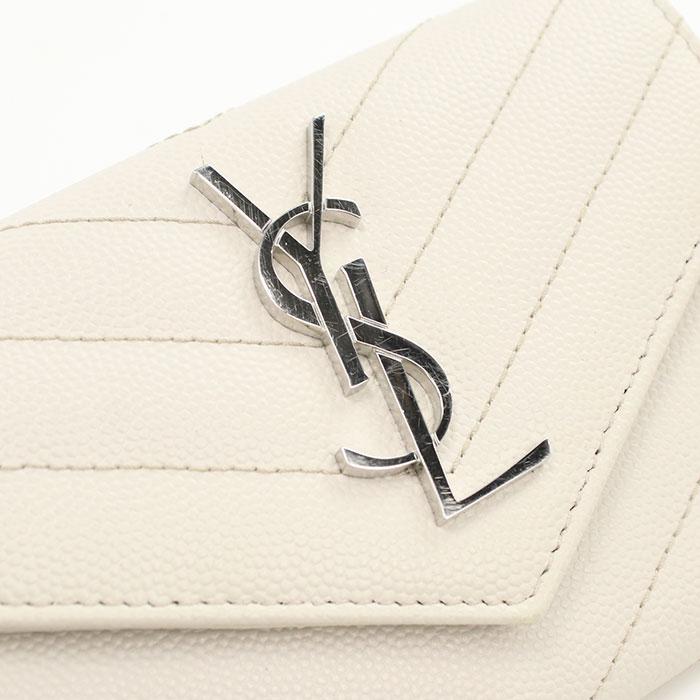 SAINT LAURENT 中古美品 サンローラン 名刺入れ 414404 スモール 