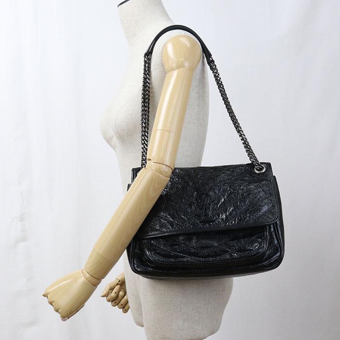 SAINT LAURENT 中古良品 サンローラン ショルダーバッグ 498894 ニキ 